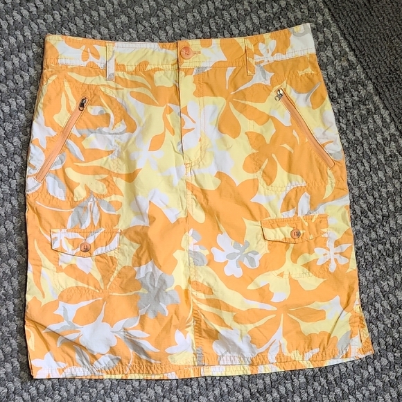 Columbia Dresses & Skirts - Columbia Orange and Yellow Patterned Skirt